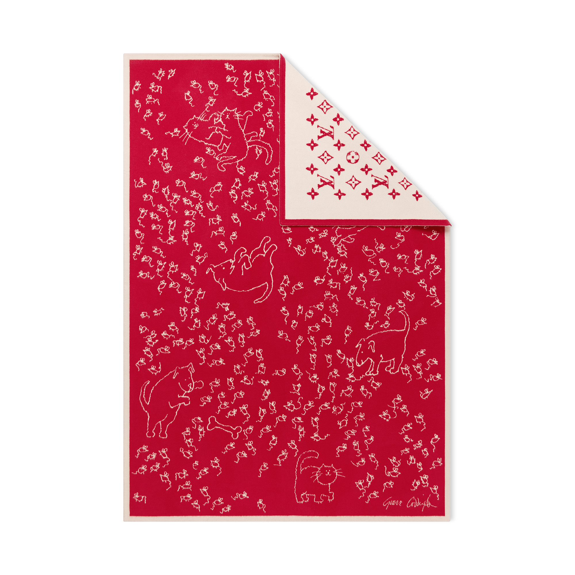 LV Mice Blanket S00 - Women - Accessories | LOUIS VUITTON ®